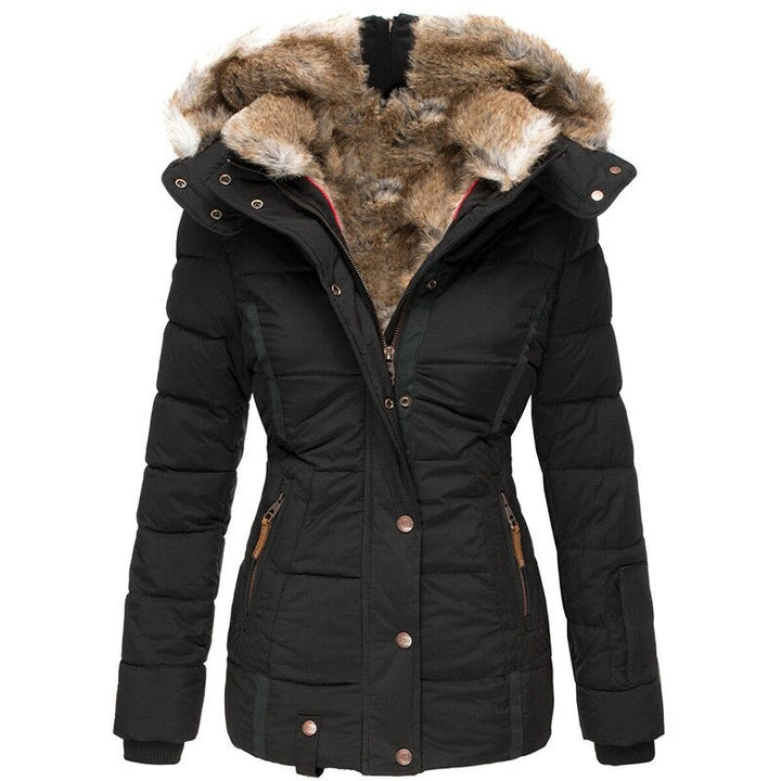 Women’s Quilted Cotton Puffer Jacket-Vyana Collective