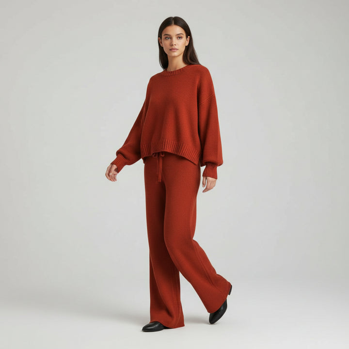 Women’s Seed Stitch Sweater Two-Piece Set-Vyana Collective