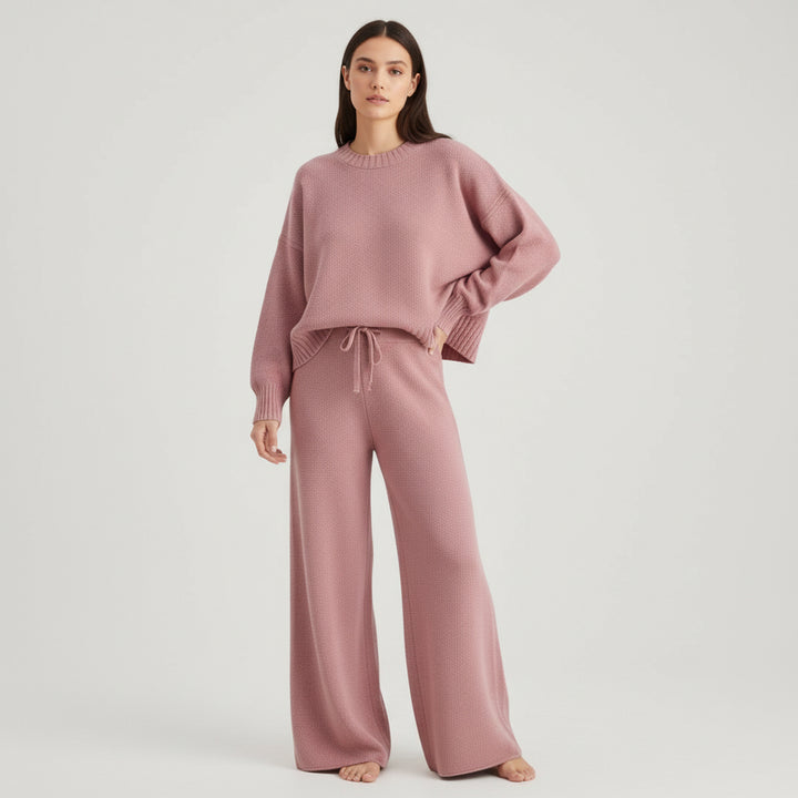 Women’s Seed Stitch Sweater Two-Piece Set-Vyana Collective