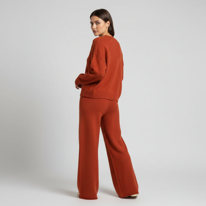 Women’s Seed Stitch Sweater Two-Piece Set-Vyana Collective