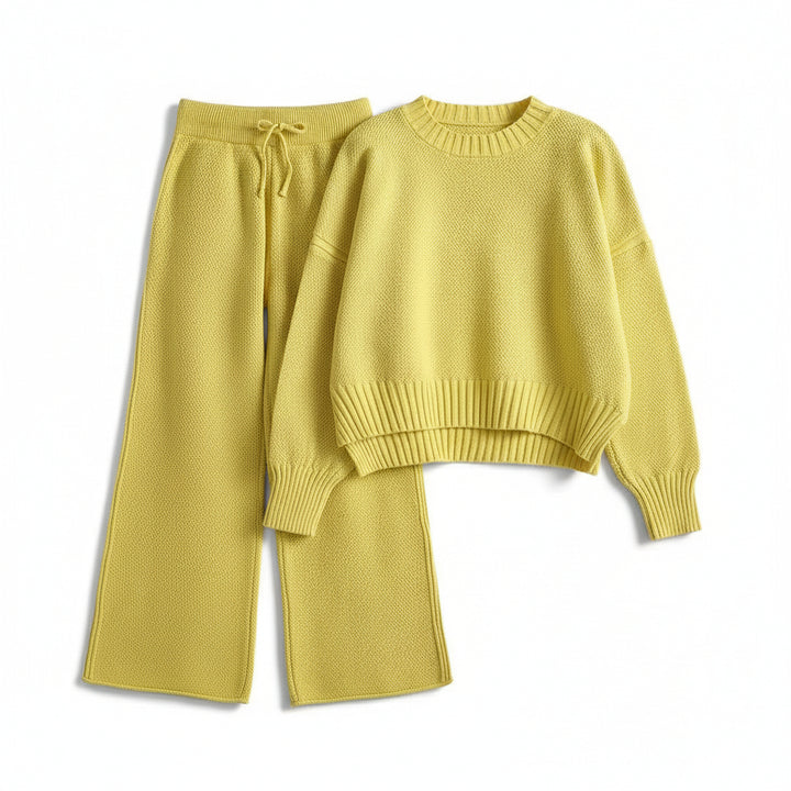 Women’s Seed Stitch Sweater Two-Piece Set-Vyana Collective
