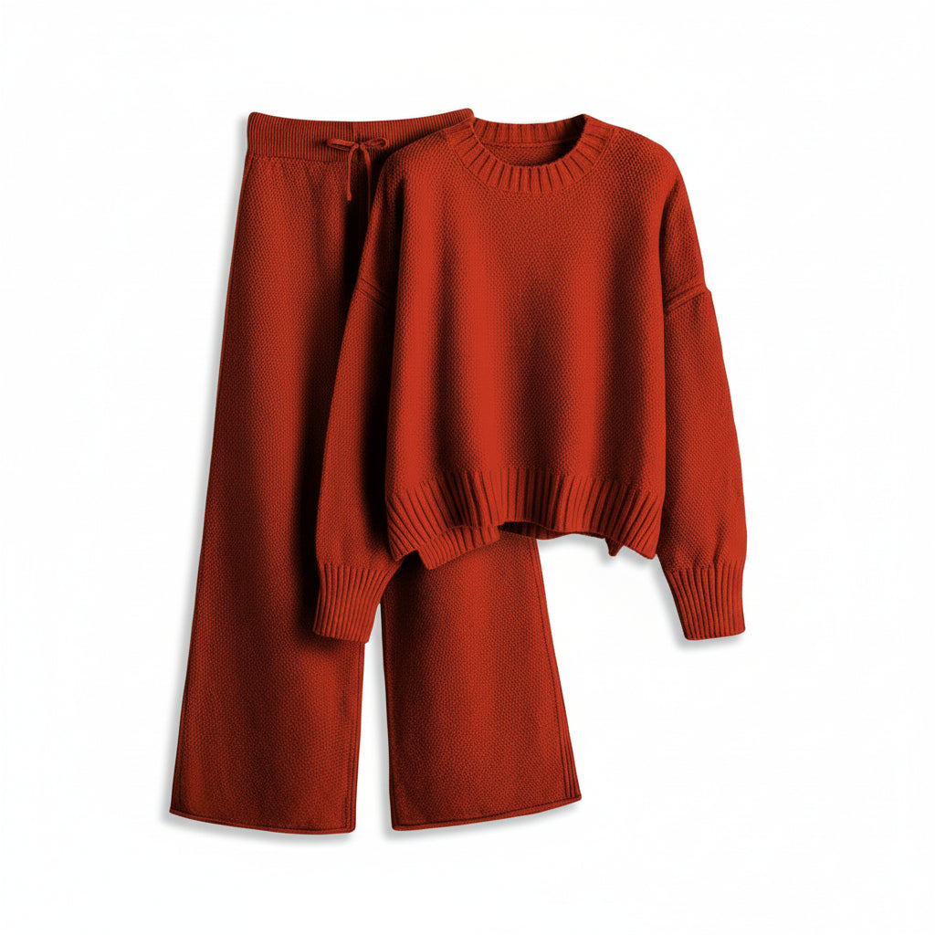 Women’s Seed Stitch Sweater Two-Piece Set-Vyana Collective