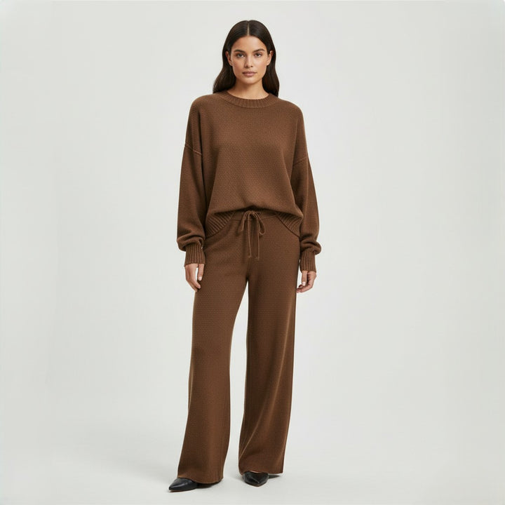 Women’s Seed Stitch Sweater Two-Piece Set-Vyana Collective