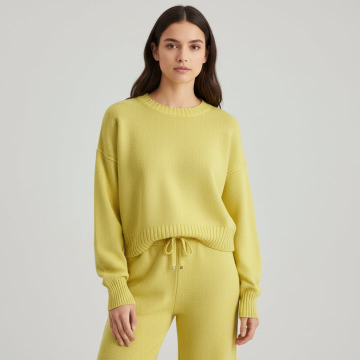 Women’s Seed Stitch Sweater Two-Piece Set-Vyana Collective