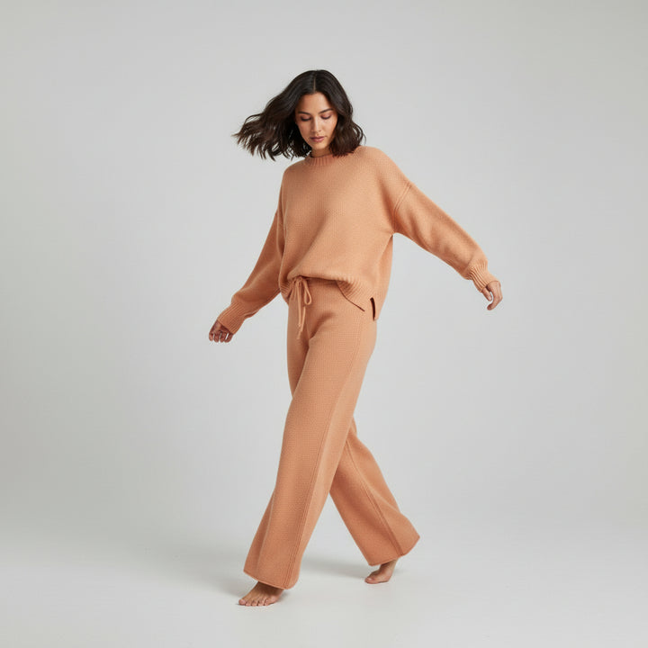 Women’s Seed Stitch Sweater Two-Piece Set-Vyana Collective