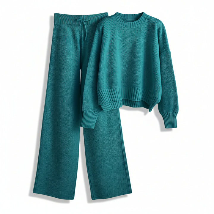 Women’s Seed Stitch Sweater Two-Piece Set-Vyana Collective