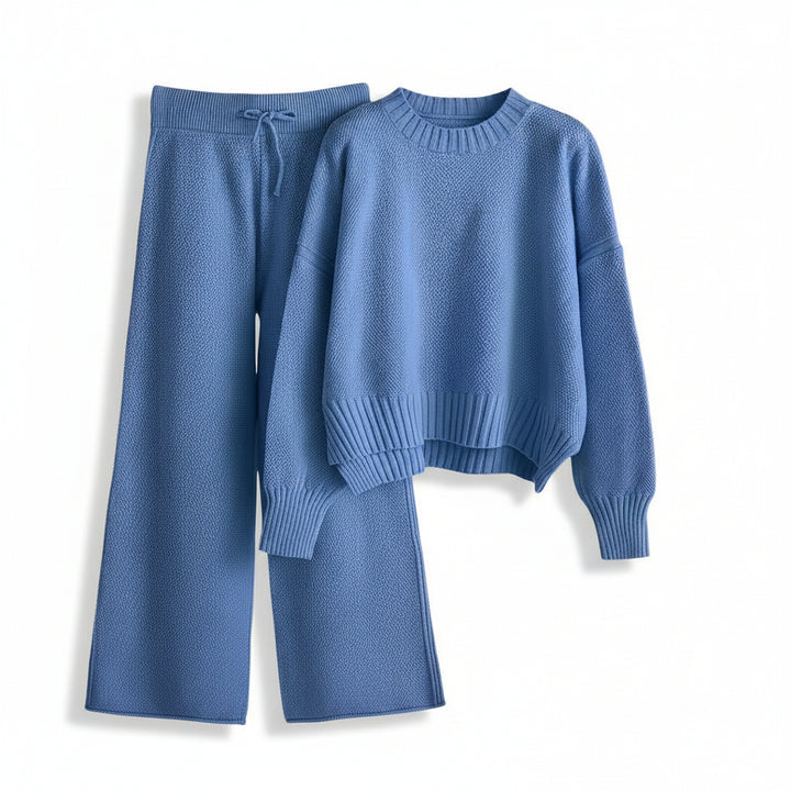 Women’s Seed Stitch Sweater Two-Piece Set-Vyana Collective