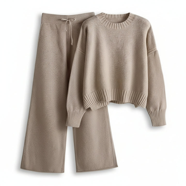 Women’s Seed Stitch Sweater Two-Piece Set-Vyana Collective
