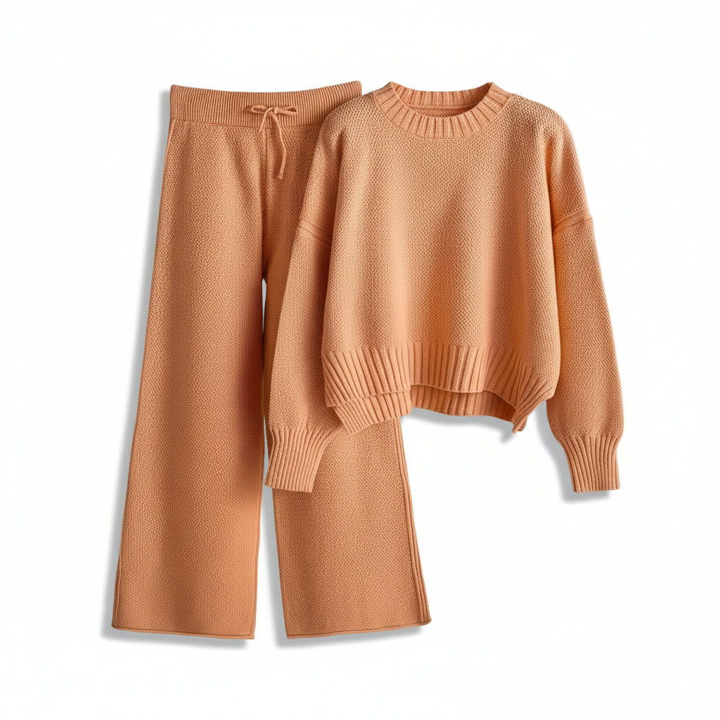 Women’s Seed Stitch Sweater Two-Piece Set-Vyana Collective