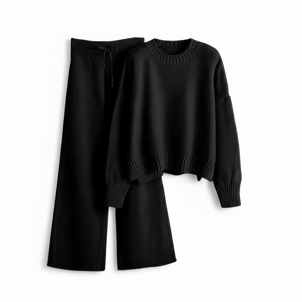 Women’s Seed Stitch Sweater Two-Piece Set-Vyana Collective