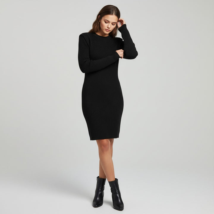 Women’s Short-Sleeve Bodycon Dress for Fall-Vyana Collective