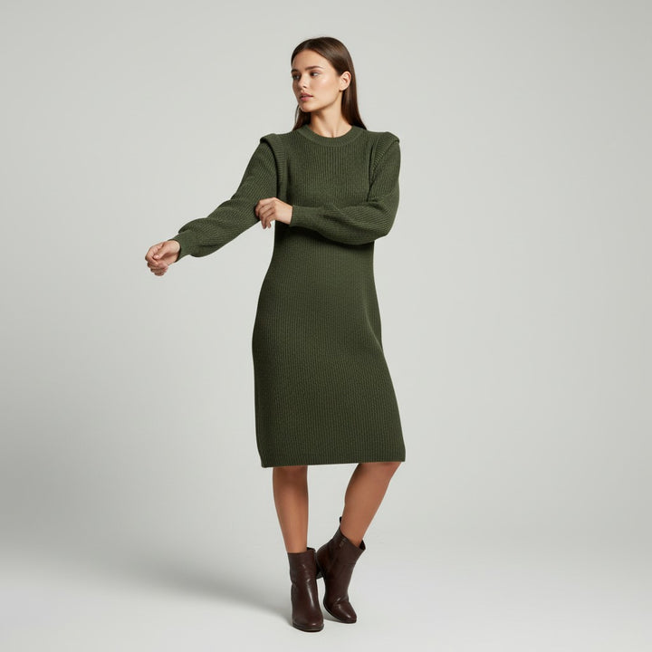 Women’s Short-Sleeve Bodycon Dress for Fall-Vyana Collective
