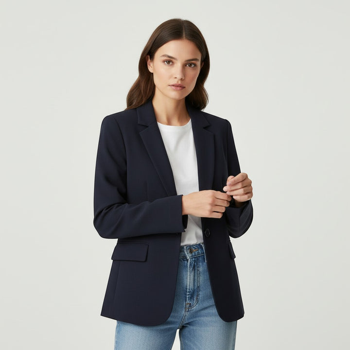 Women's Single Button Tailored Blazer-Vyana Collective