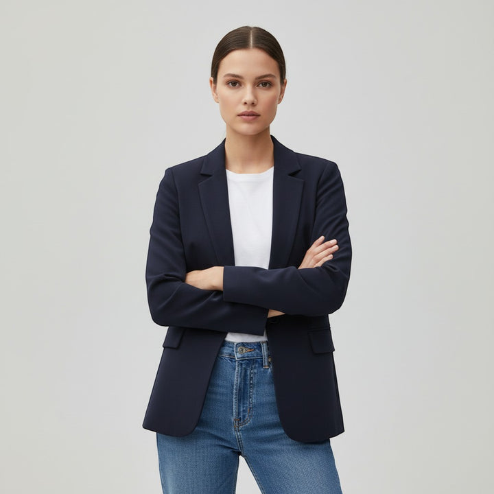 Women's Single Button Tailored Blazer-Vyana Collective