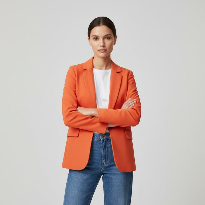 Women's Single Button Tailored Blazer-Vyana Collective