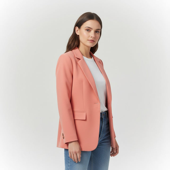 Women's Single Button Tailored Blazer-Vyana Collective