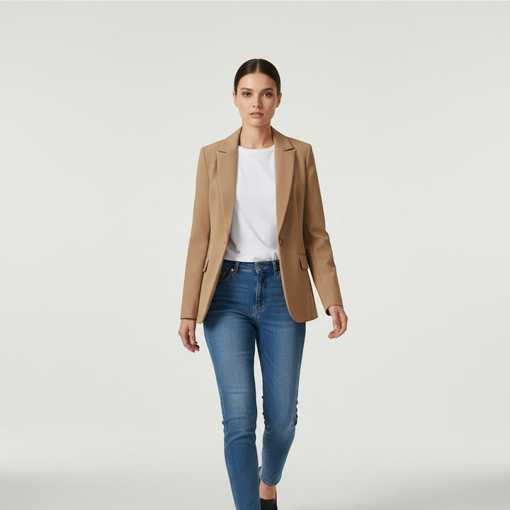 Women's Single Button Tailored Blazer-Vyana Collective