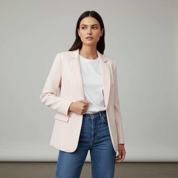 Women's Single Button Tailored Blazer-Vyana Collective