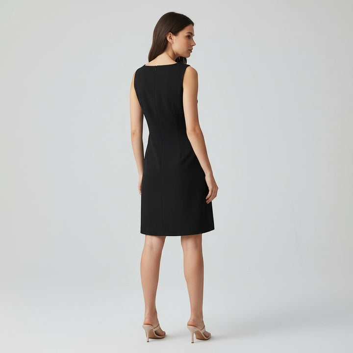 Women's Sleeveless Button Front Dress-Vyana Collective
