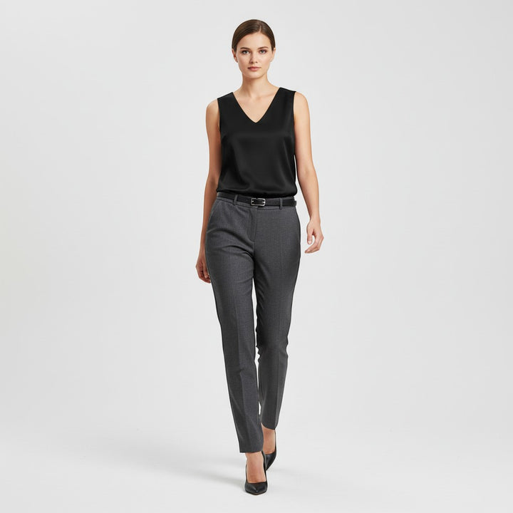 Women's Sleeveless V-Neck Blouse-Vyana Collective