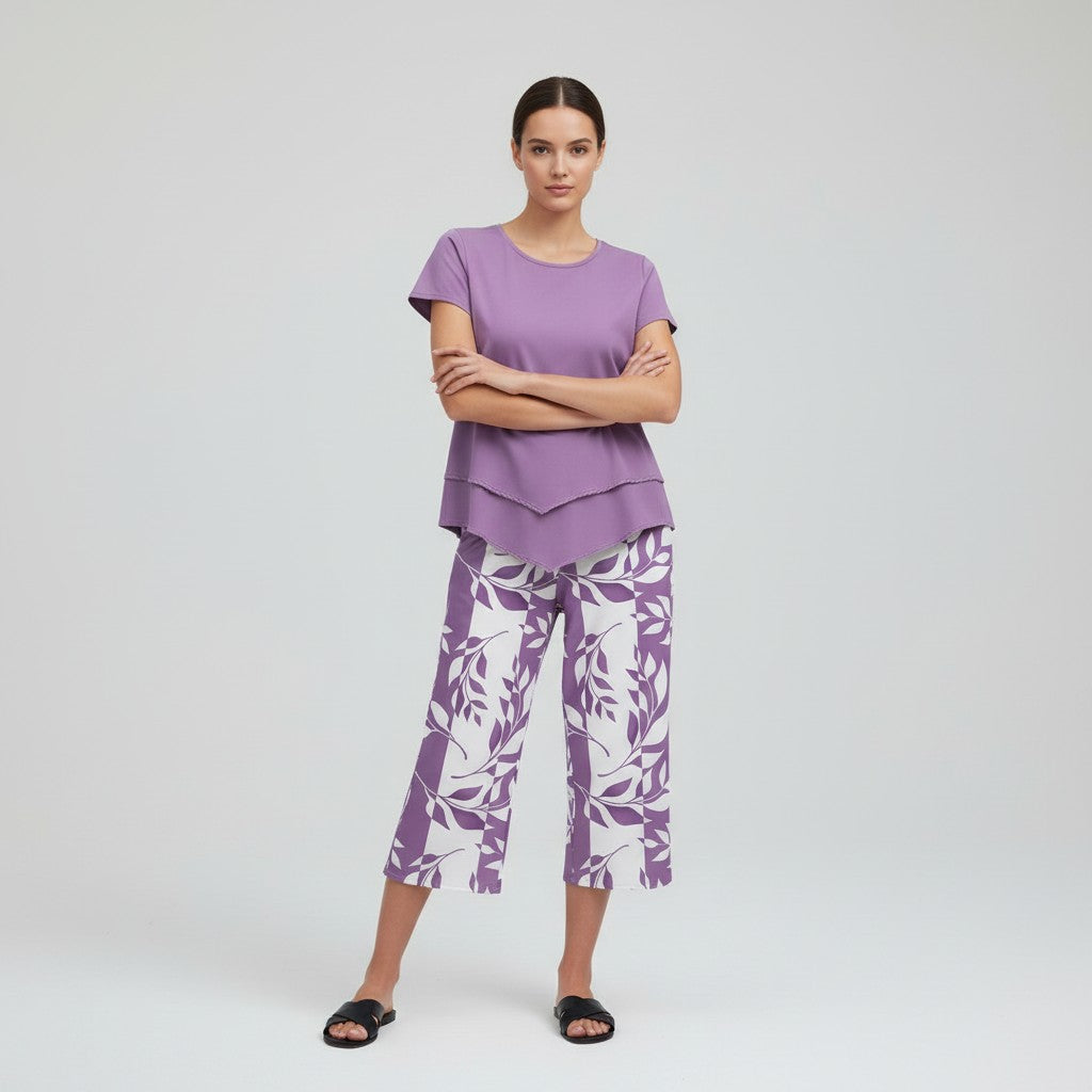 Women's Solid Color Casual Short-Sleeve Top-Vyana Collective
