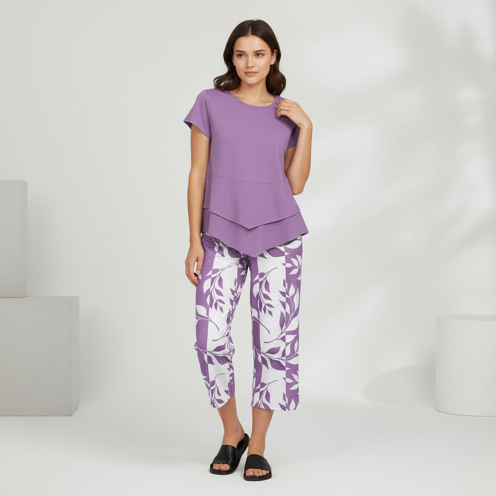 Women's Solid Color Casual Short-Sleeve Top-Vyana Collective