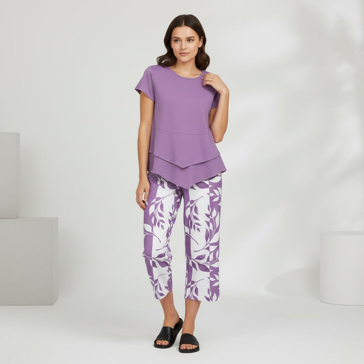 Women's Solid Color Casual Short-Sleeve Top-Vyana Collective