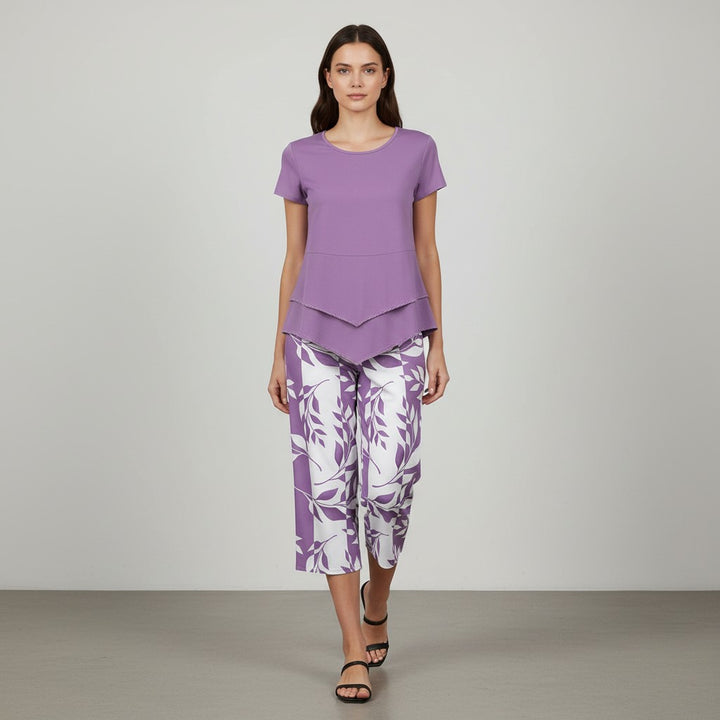 Women's Solid Color Casual Short-Sleeve Top-Vyana Collective