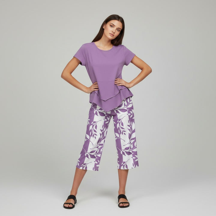 Women's Solid Color Casual Short-Sleeve Top-Vyana Collective