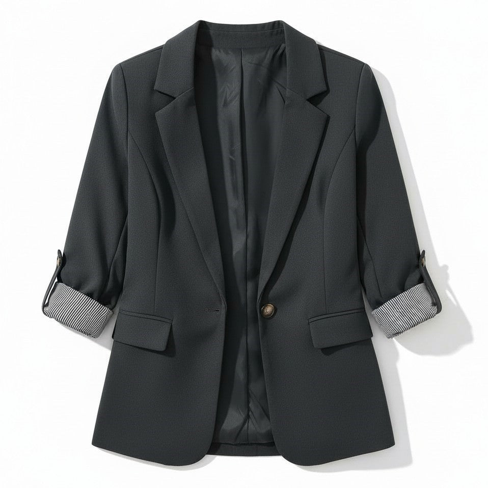 Women’s Tailored 3/4 Sleeve Blazer-Vyana Collective