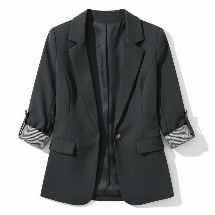 Women’s Tailored 3/4 Sleeve Blazer-Vyana Collective