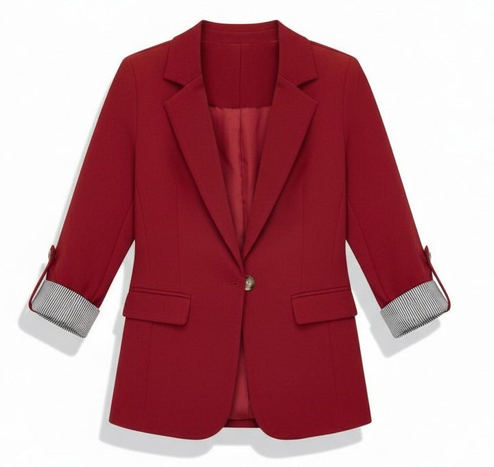 Women’s Tailored 3/4 Sleeve Blazer-Vyana Collective
