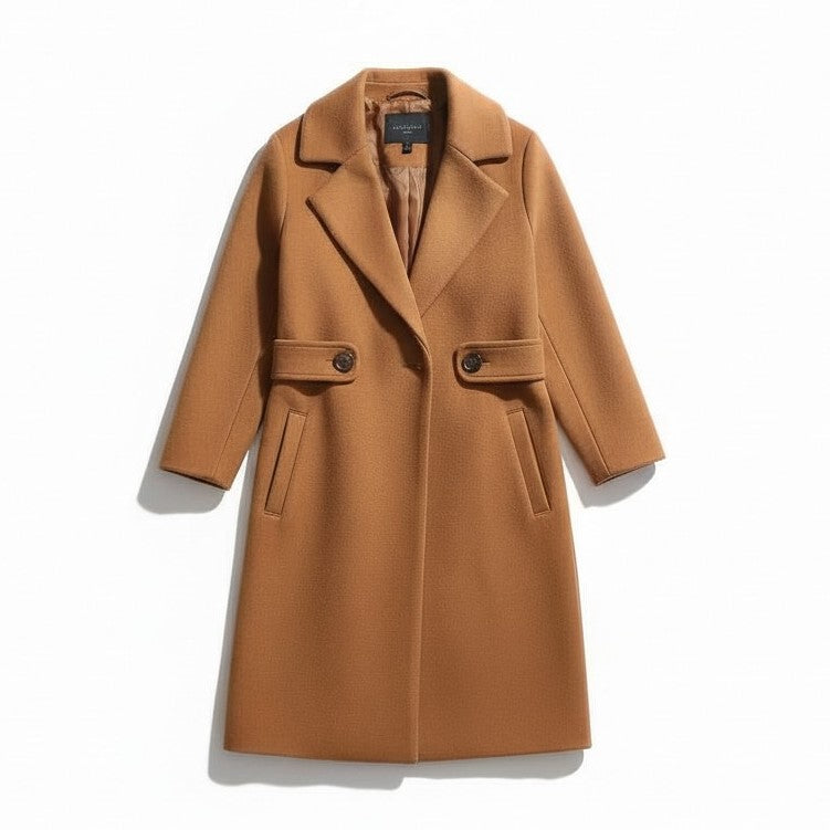 Women’s Tailored Winter Coat with Belt-Vyana Collective