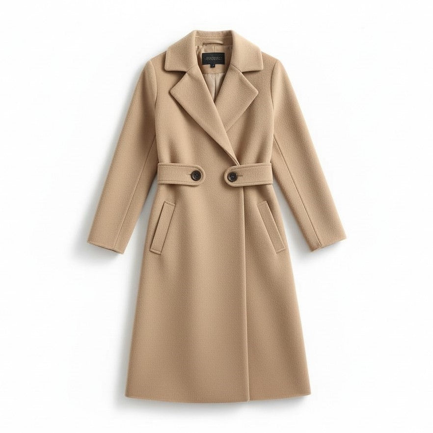 Women’s Tailored Winter Coat with Belt-Vyana Collective