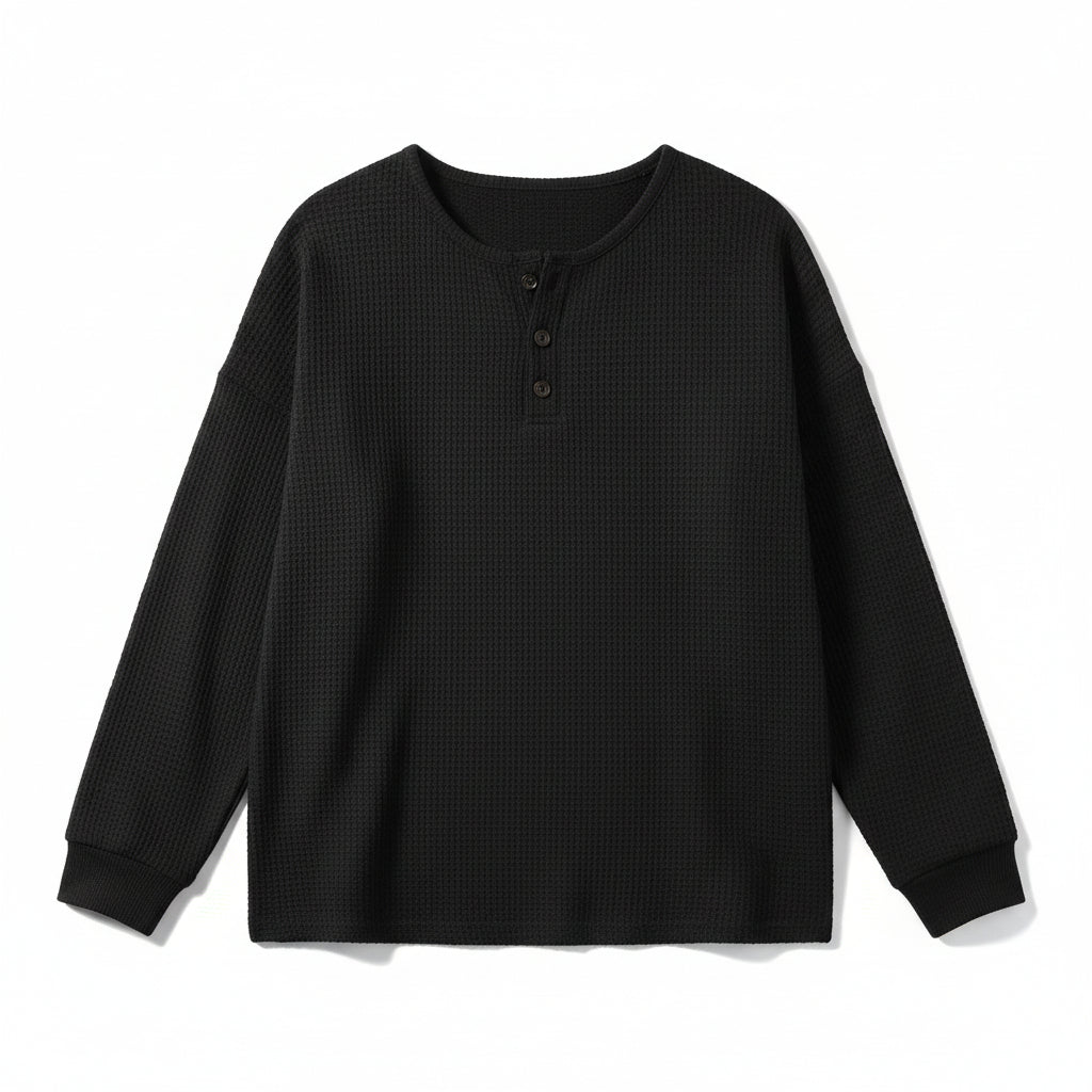 Women’s Waffle Long Sleeve T-Shirt-Vyana Collective