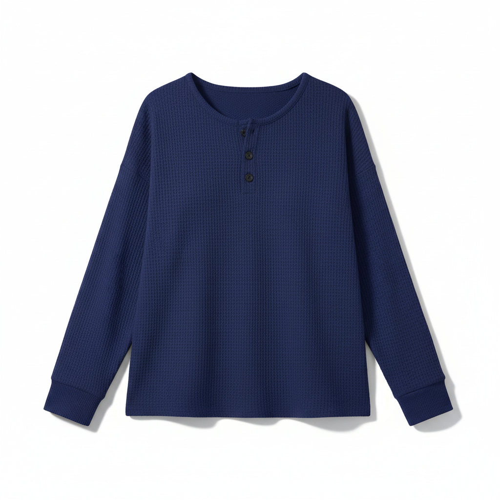 Women’s Waffle Long Sleeve T-Shirt-Vyana Collective