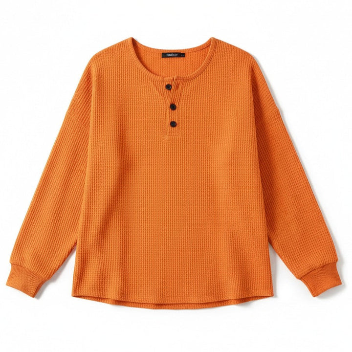 Women’s Waffle Long Sleeve T-Shirt-Vyana Collective
