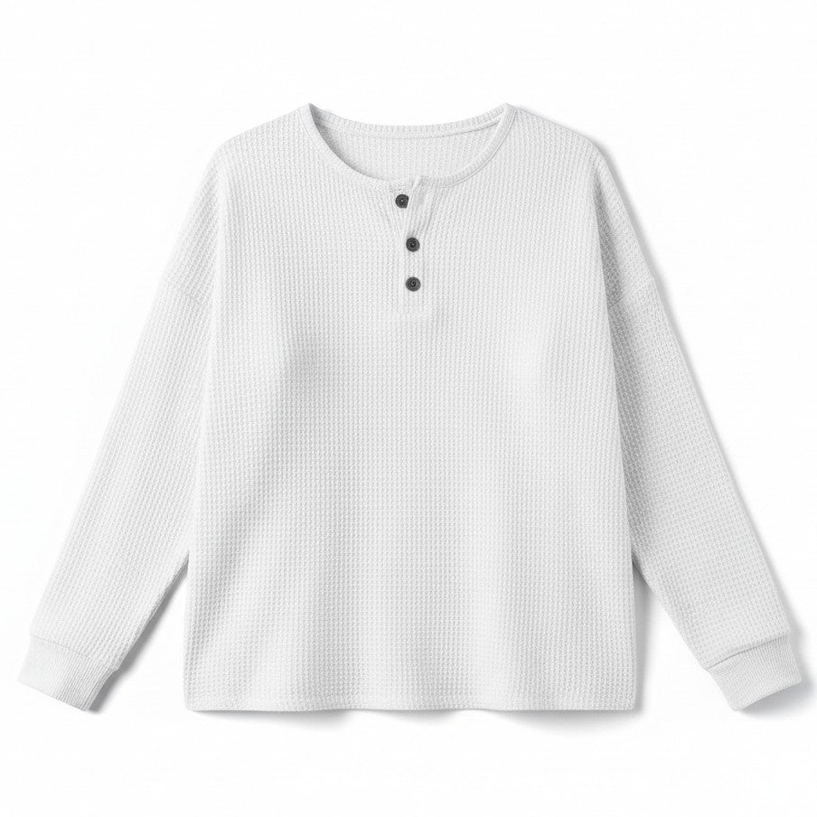 Women’s Waffle Long Sleeve T-Shirt-Vyana Collective