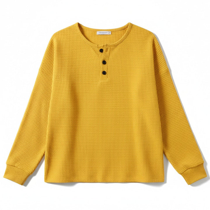 Women’s Waffle Long Sleeve T-Shirt-Vyana Collective