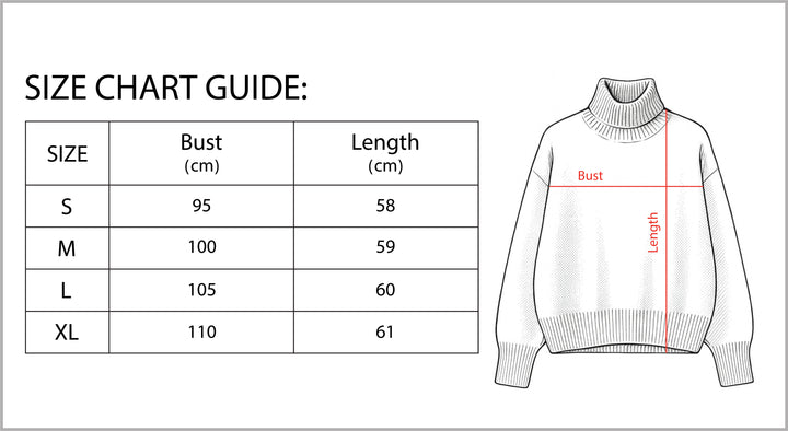 Vyana Collective Women’s Cashmere Turtleneck Sweater