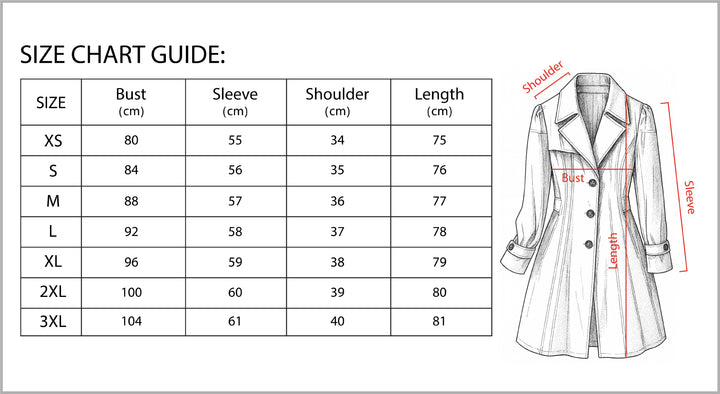 Women’s Lightweight Water-Repellent Trench Coat