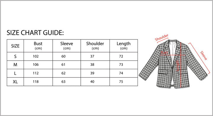 Women’s Plaid Office Blazer