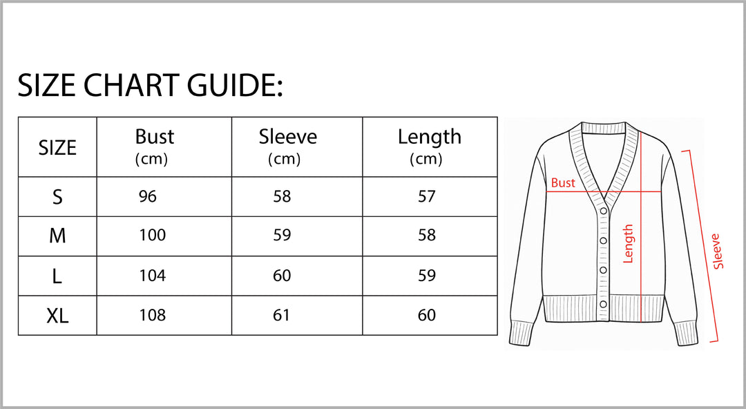 Women’s V-Neck Wool-Blend Cardigan with Heart Buttons