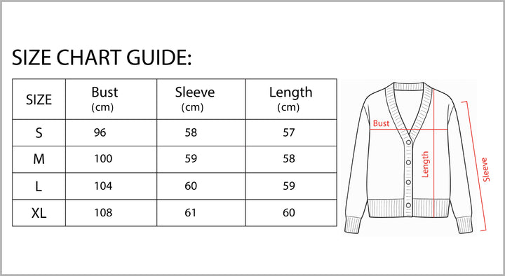 Women’s V-Neck Wool-Blend Cardigan with Heart Buttons