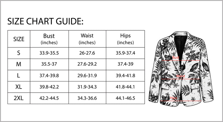 Women's Zip-Up Botanical Print Jacket