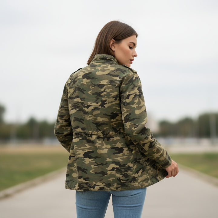 Women's Camouflage Work-From-Home Jacket-Vyana Collective