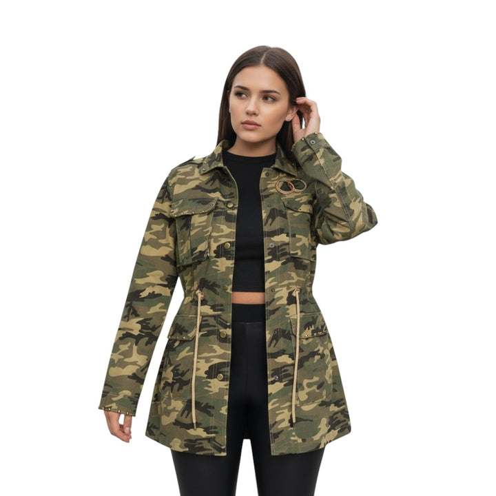 Women's Camouflage Work-From-Home Jacket-Vyana Collective