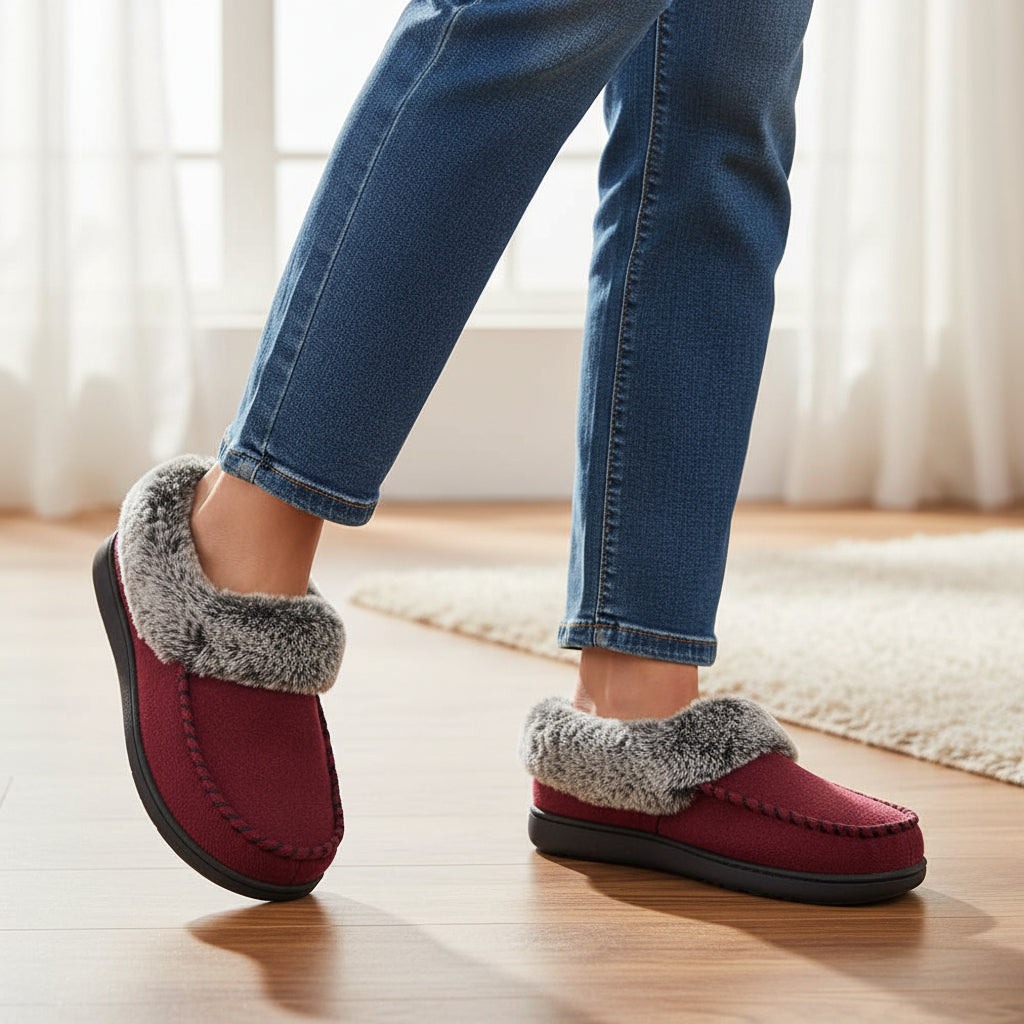 Women’s Cozy Non-Slip Slippers-Vyana Collective
