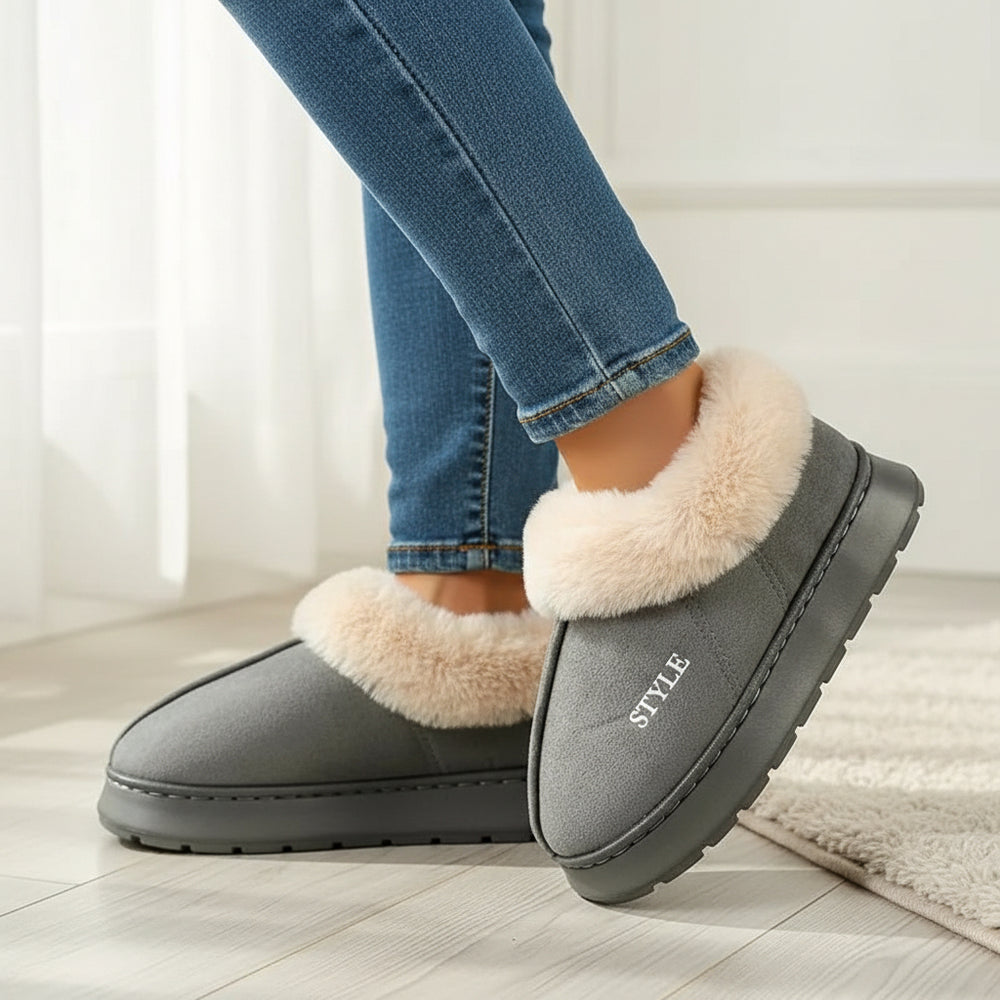 Women’s Cozy Plush Winter Boots-Vyana Collective