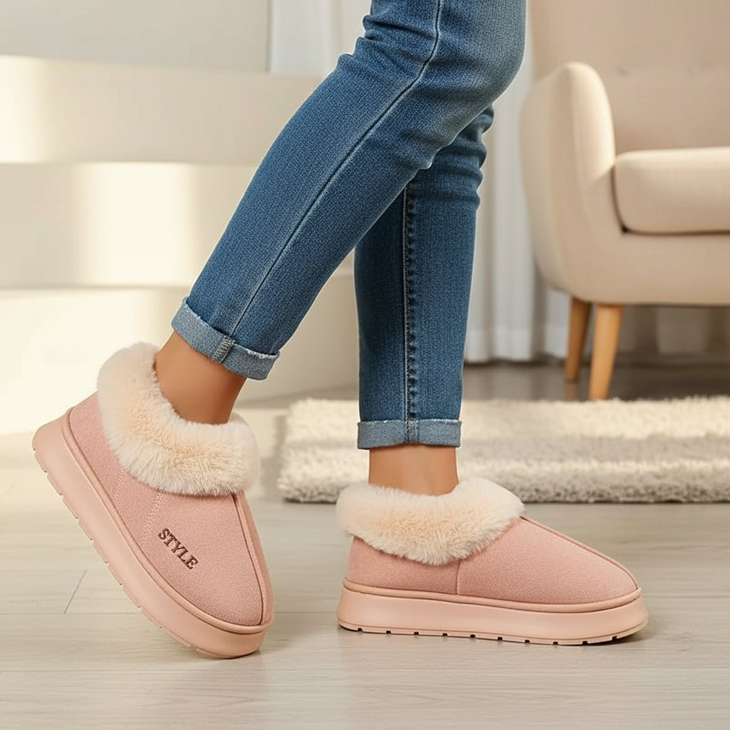 Women’s Cozy Plush Winter Boots-Vyana Collective